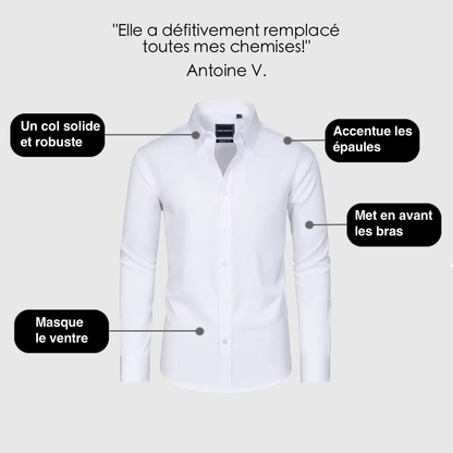 Chemise Infroissable à Coupe Ajustée