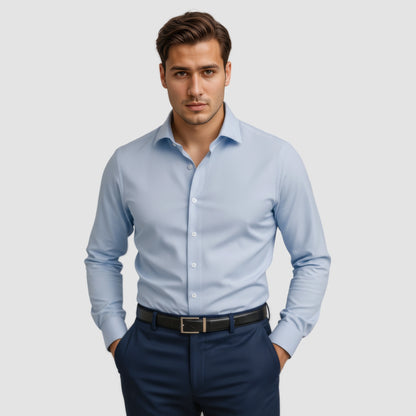 Chemise Infroissable à Coupe Ajustée