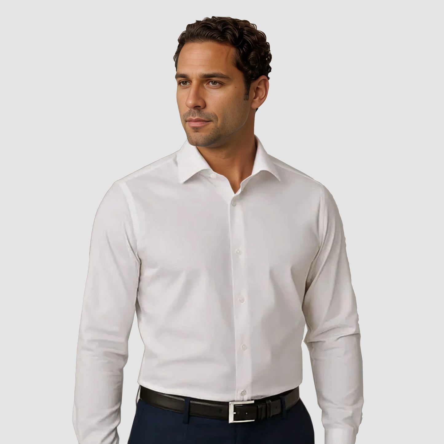 Chemise Infroissable à Coupe Ajustée
